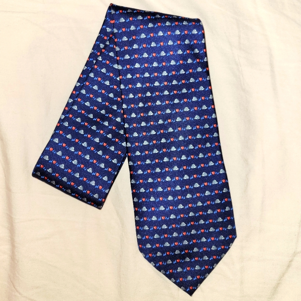 Salvatore Ferragamo Hedgehog Print Silk Tie